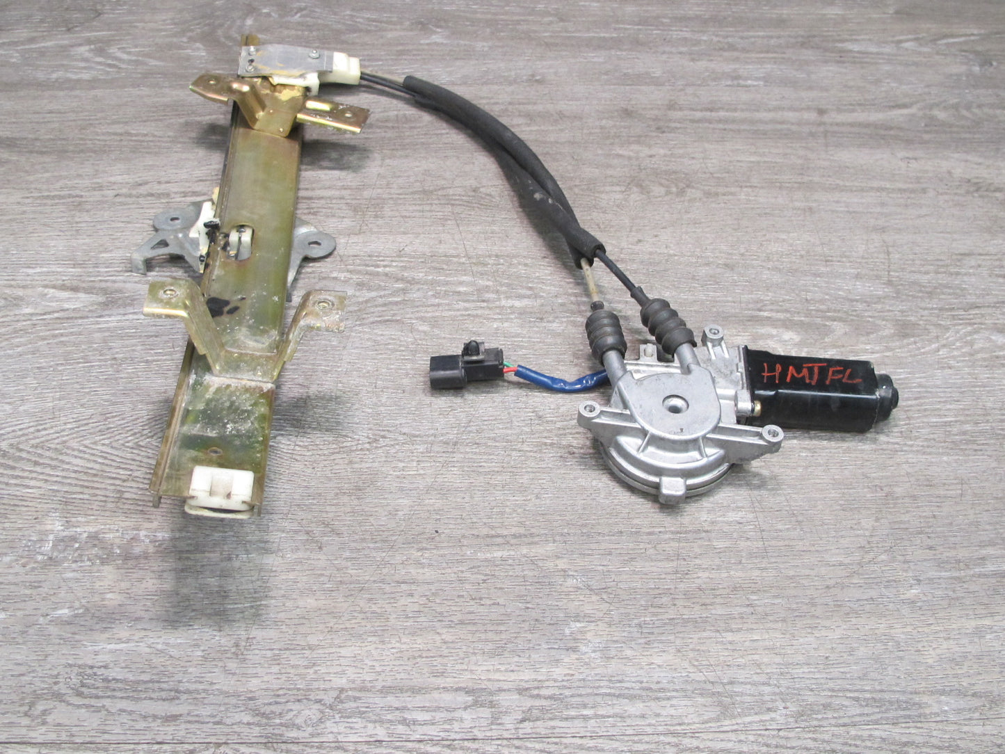 91-96 Mitsubishi 3000GT Left Door Window Regulator w Motor OEM
