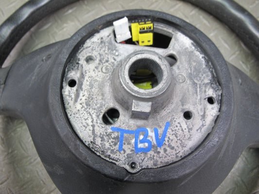 01-06 BMW E46 FRONT LEFT DRIVER SIDE SPORT STEERING WHEEL W/ SRS AIRBAG OEM