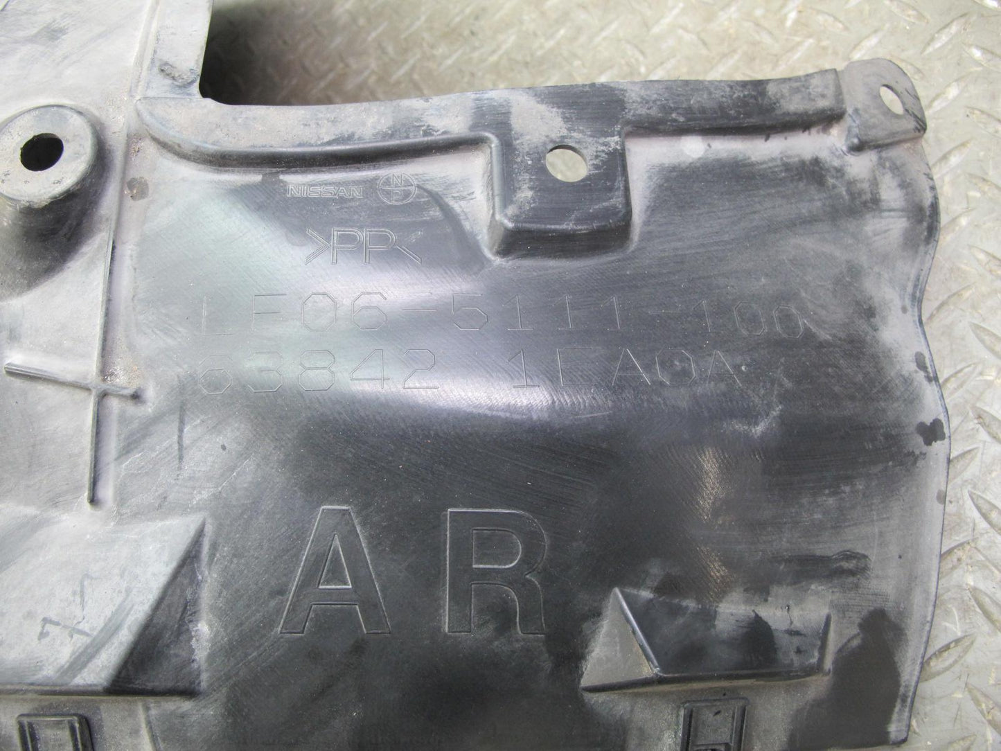 09-20 Nissan Z34 370Z Front Left & Right Fender Liner Rearward Splash Shield OEM