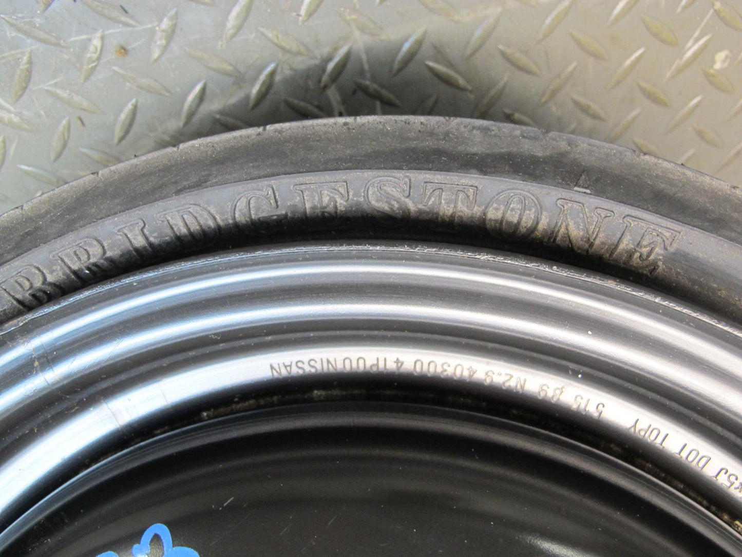 90-96 Nissan Z32 300ZX Emergency Spare Tire 15" Wheel 15x5J 40300-41P00 OEM