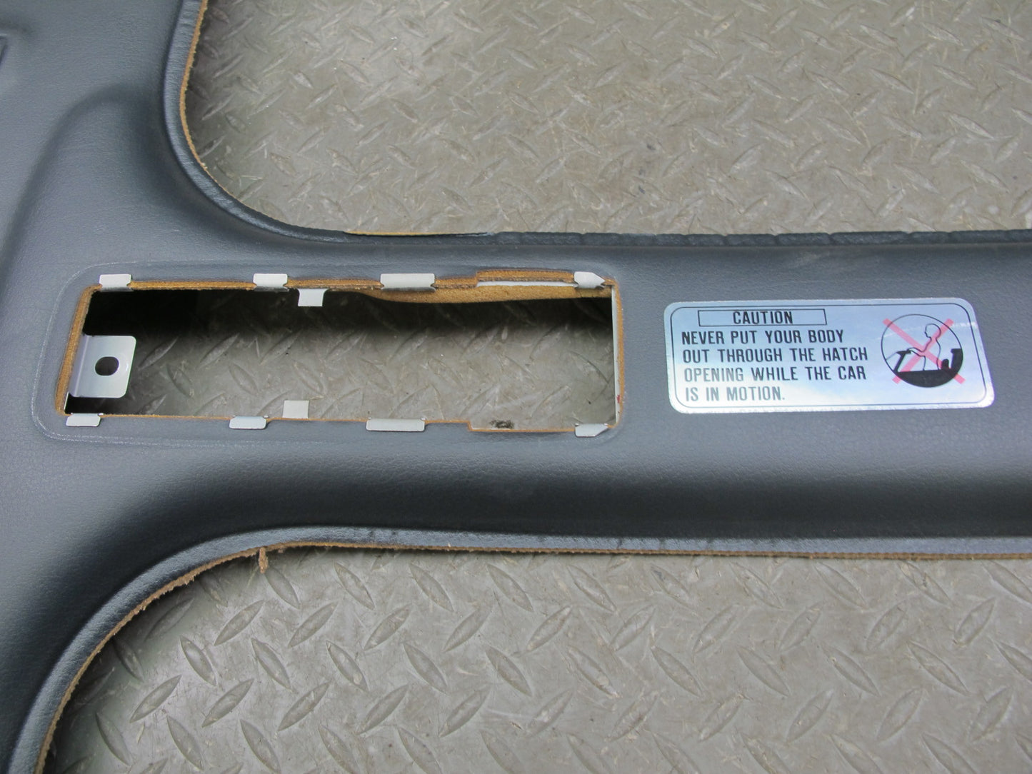 1990 Nissan Z32 300ZX 2+0 Upper T-top Headliner Trim Cover Panel OEM