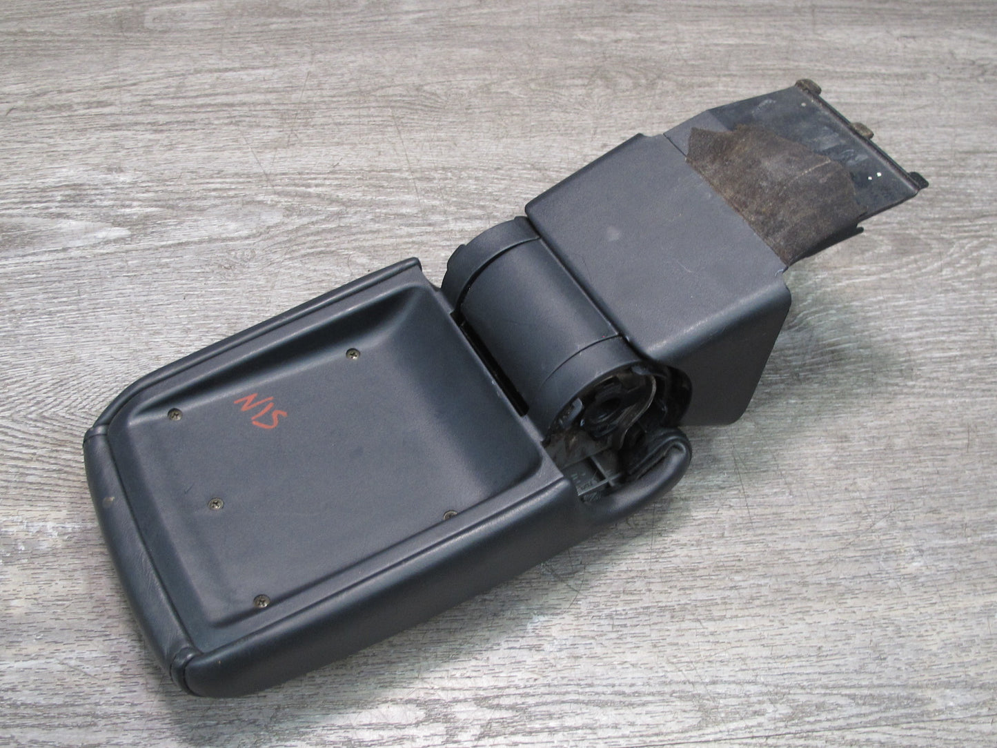 02-05 Lexus JCE10L IS300 Center Console Leather Armrest w Bracket Black OEM