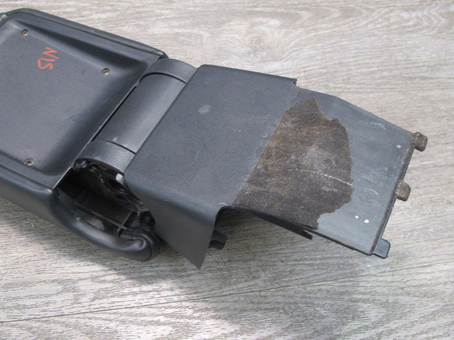 02-05 Lexus JCE10L IS300 Center Console Leather Armrest w Bracket Black OEM