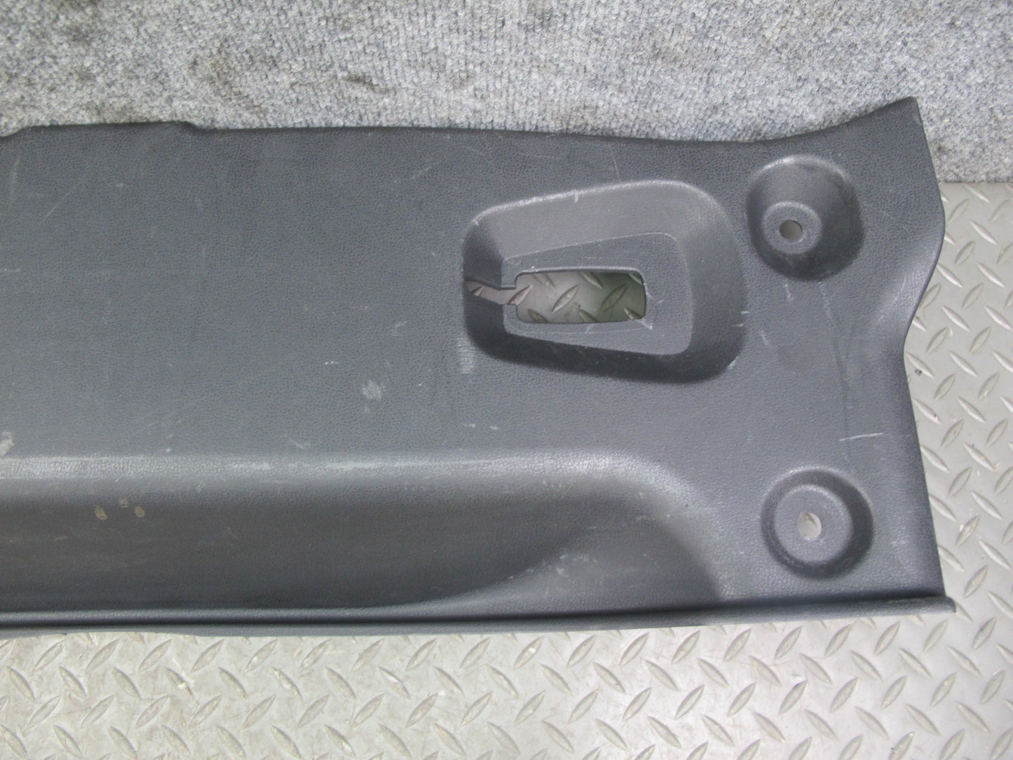 10-19 Nissan Z34 370Z Convertible Rear Trunk Scuff Sill Plate Trim Panel OEM