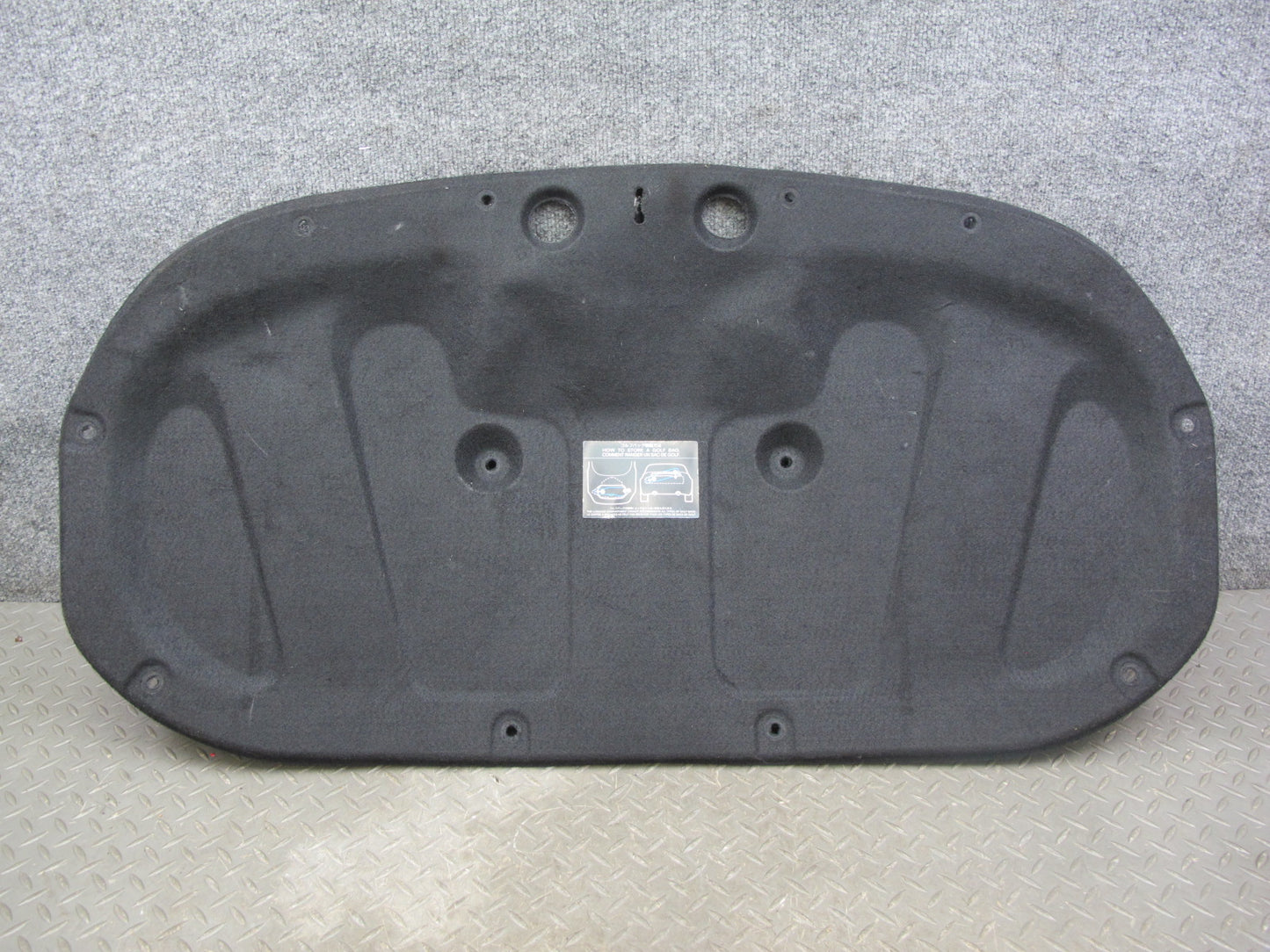 10-19 Nissan 370Z Z34 Convertible Rear Trunk Trim Cover Panel 84966-1ET0A OEM