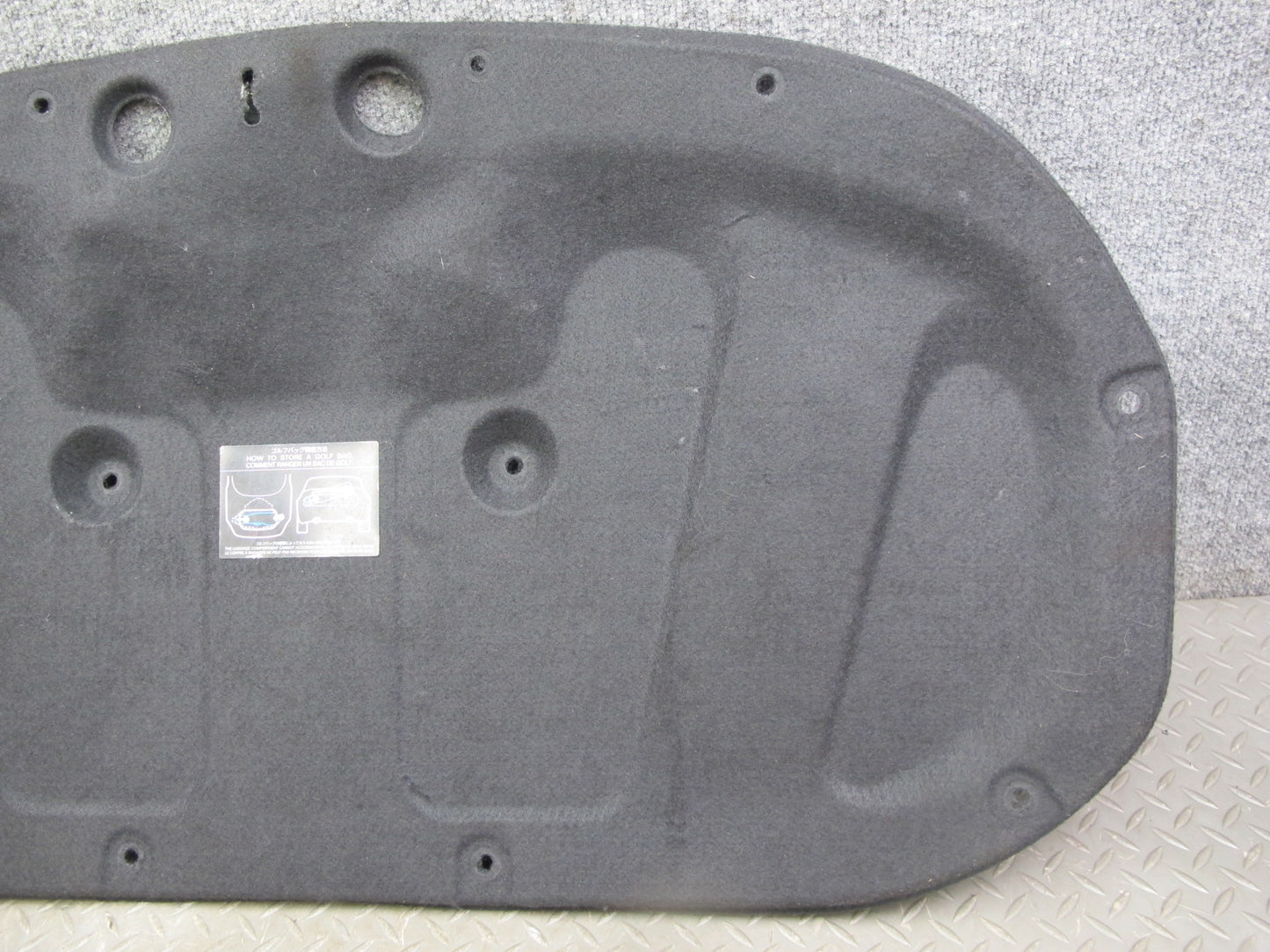 10-19 Nissan 370Z Z34 Convertible Rear Trunk Trim Cover Panel 84966-1ET0A OEM