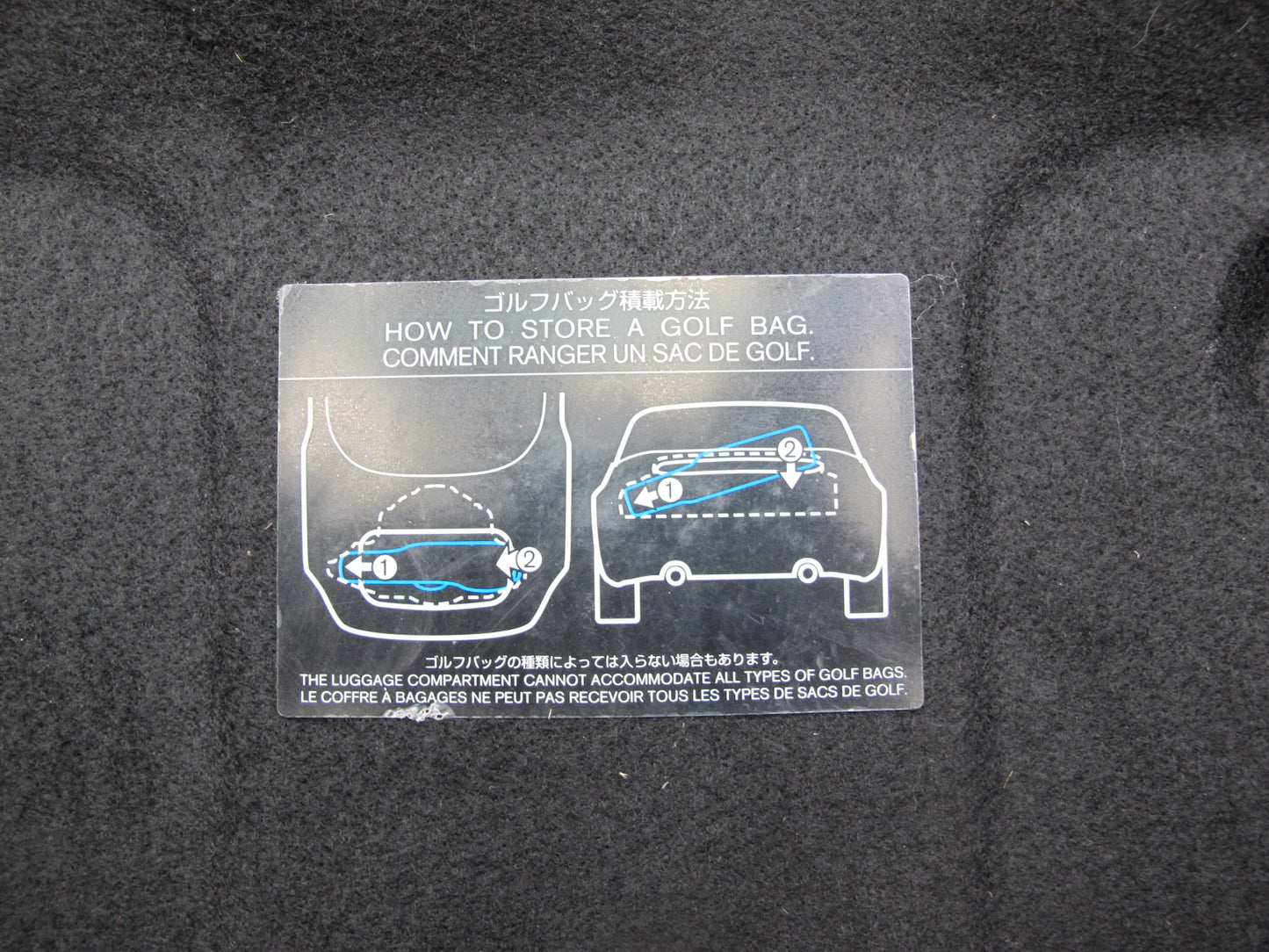 10-19 Nissan 370Z Z34 Convertible Rear Trunk Trim Cover Panel 84966-1ET0A OEM