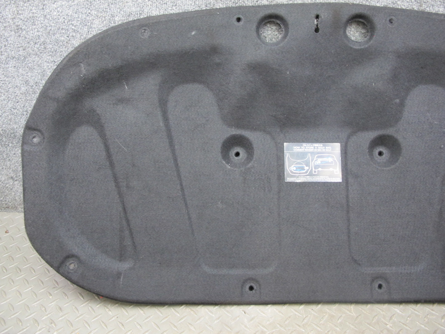 10-19 Nissan 370Z Z34 Convertible Rear Trunk Trim Cover Panel 84966-1ET0A OEM