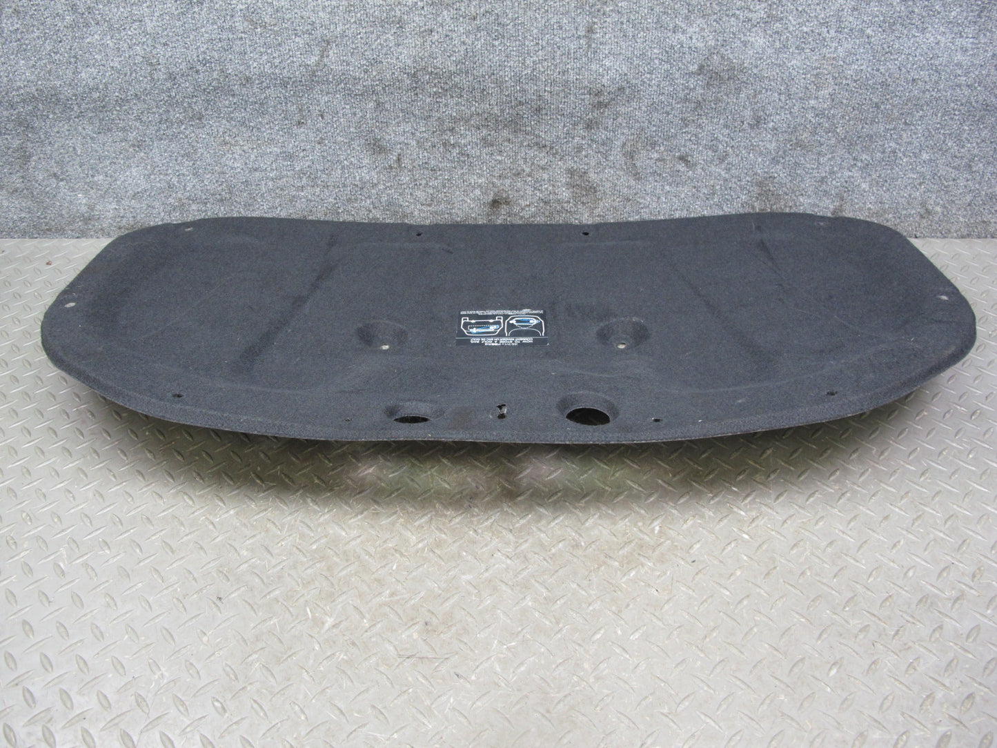 10-19 Nissan 370Z Z34 Convertible Rear Trunk Trim Cover Panel 84966-1ET0A OEM