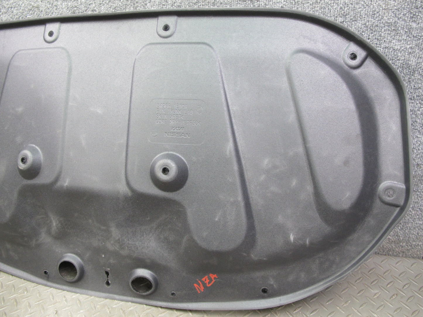 10-19 Nissan 370Z Z34 Convertible Rear Trunk Trim Cover Panel 84966-1ET0A OEM