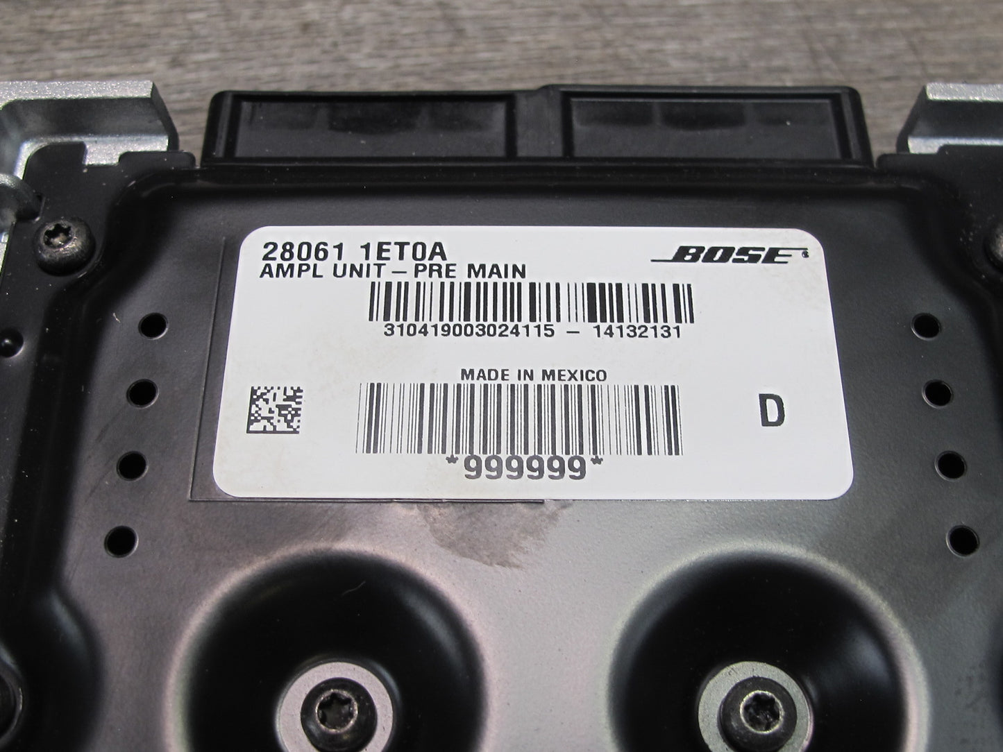 10-19 Nissan 370Z Z34 Convertible Bose Audio System Amplifier 28061-1ET0A OEM