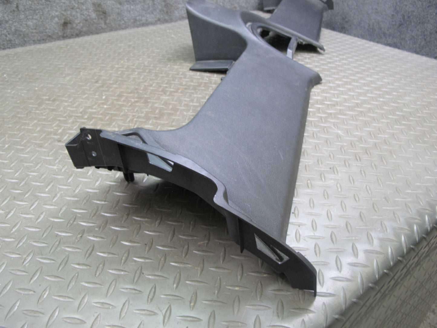 10-19 Nissan 370Z Z34 Convertible Rear Console Deck Trim Cover Panel Black OEM