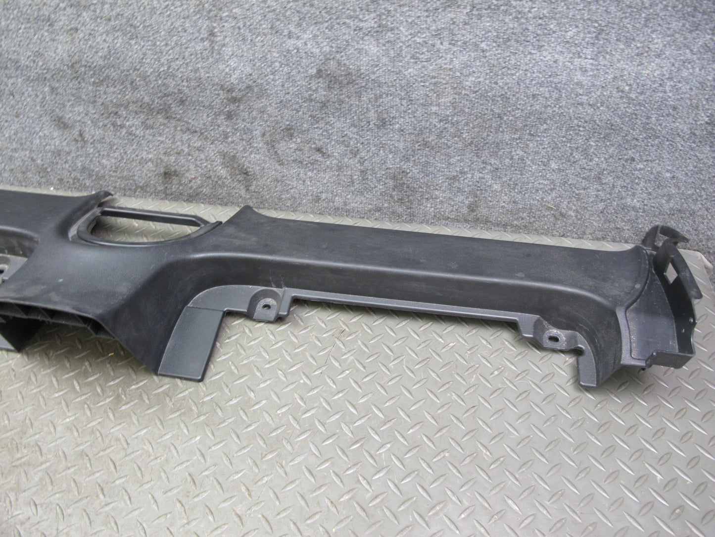 10-19 Nissan 370Z Z34 Convertible Rear Console Deck Trim Cover Panel Black OEM