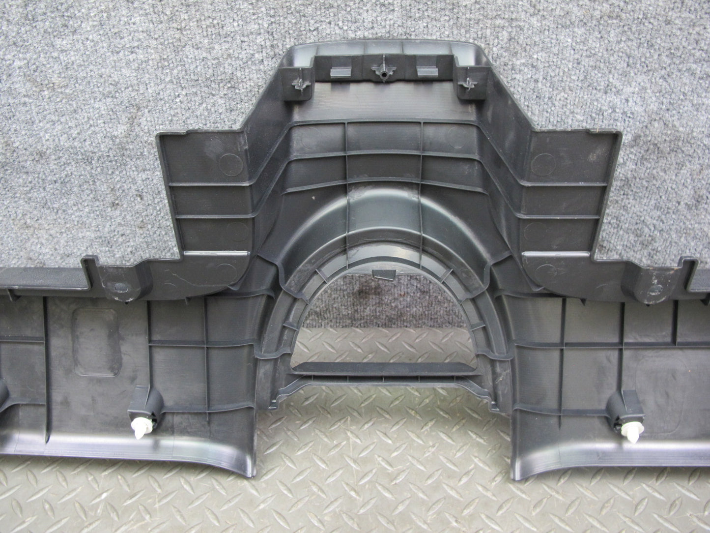 10-19 Nissan 370Z Z34 Convertible Rear Console Deck Trim Cover Panel Black OEM