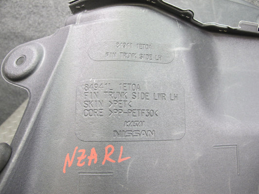10-19 Nissan 370Z Z34 Convertible Rear Left Trunk Trim Cover 84941-1ET0A OEM