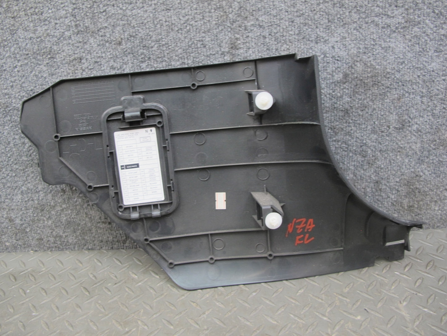 09-20 Nissan 370Z Z34 Set of 2 Front Right & Left Kick Trim Cover Panel OEM