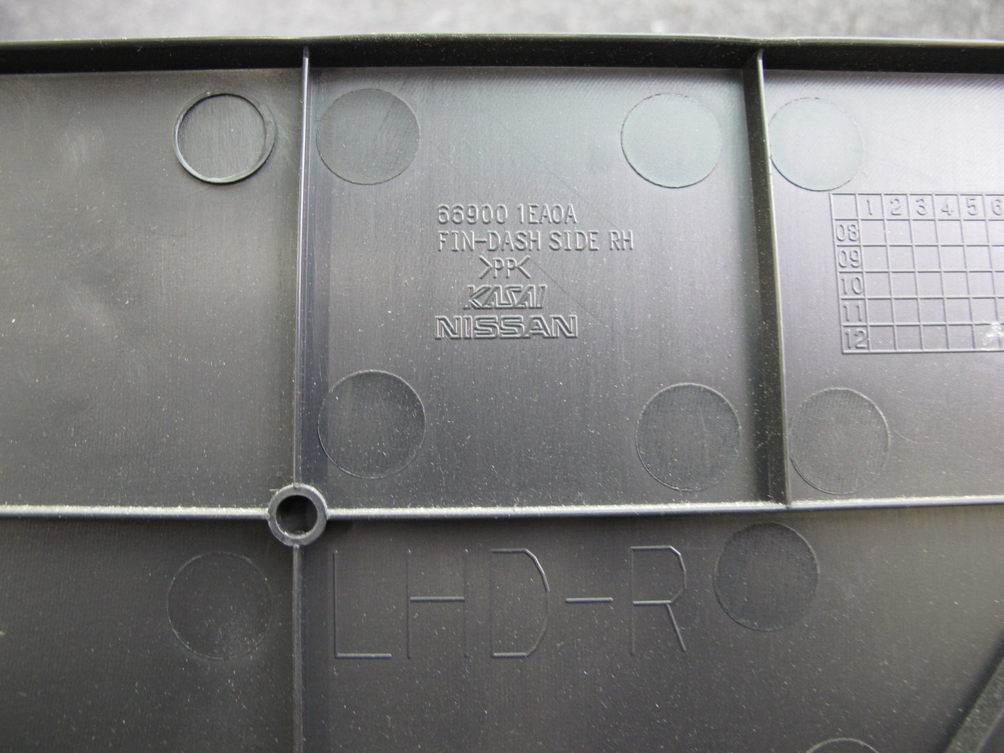 09-20 Nissan 370Z Z34 Set of 2 Front Right & Left Kick Trim Cover Panel OEM