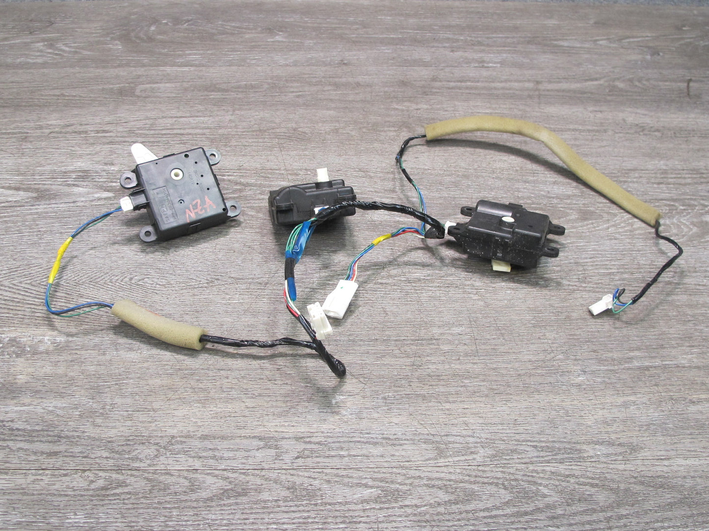 09-20 Nissan 370Z Z34 Set of 3 A/C Heater Flap Door Actuator Motor Wiring OEM
