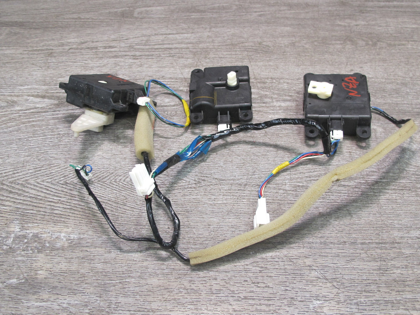 09-20 Nissan 370Z Z34 Set of 3 A/C Heater Flap Door Actuator Motor Wiring OEM