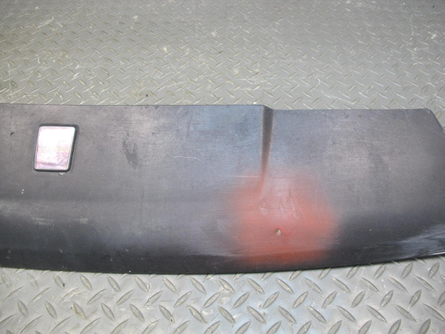 89-92 Toyota Supra MK3 Front Nose Header Panel Cover Black Ruby Pearl OEM