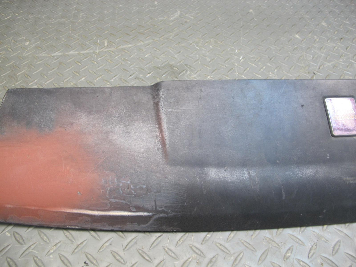89-92 Toyota Supra MK3 Front Nose Header Panel Cover Black Ruby Pearl OEM