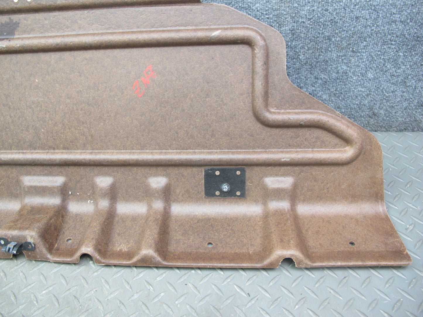 84-89 Nissan 300ZX Z31 2+0 Rear Trunk Cargo Center Floor Trim Cover Panel Plate