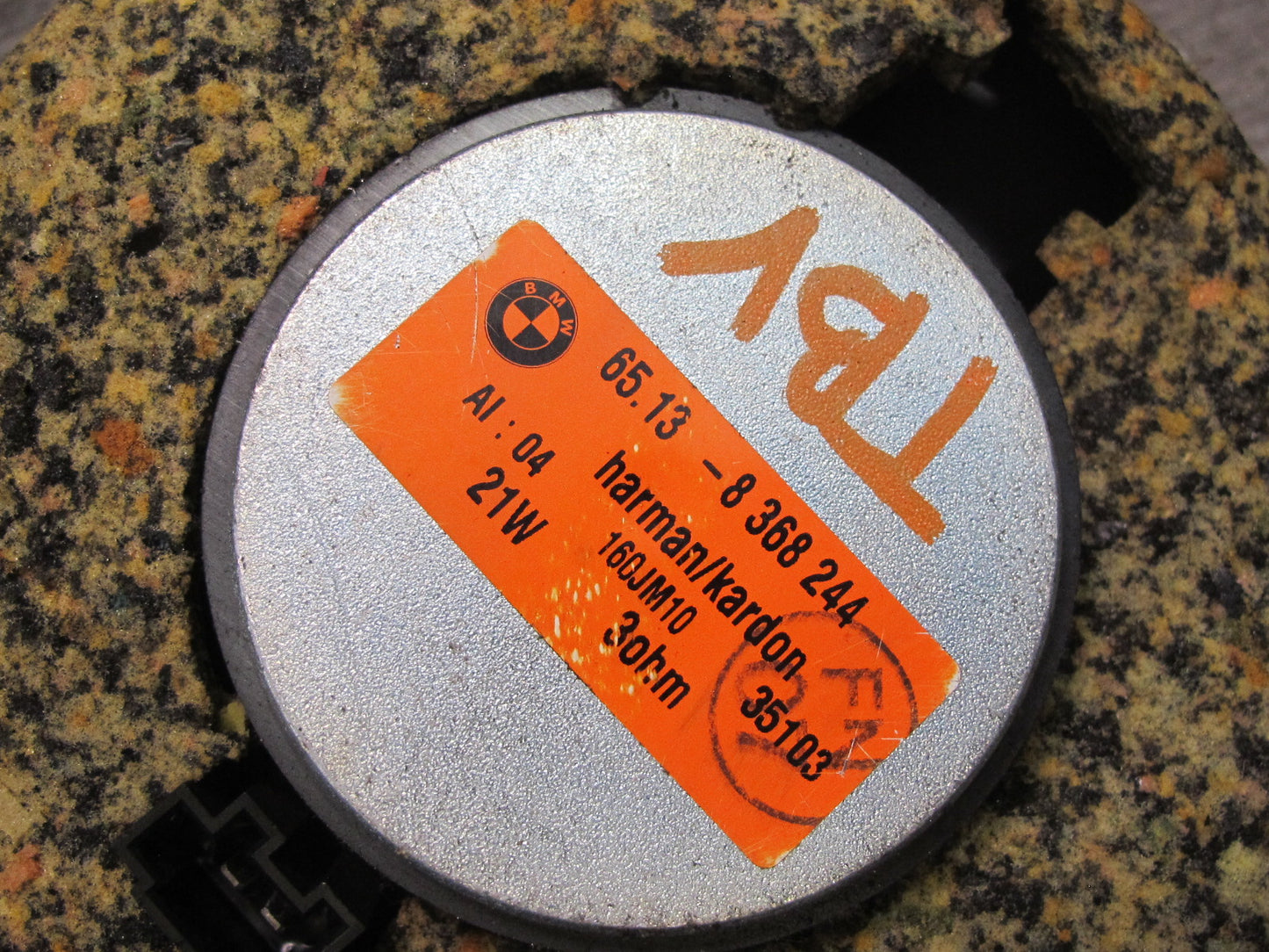 01-06 BMW E46 Convertible Harman Kardon Hi-fi Tweeter Subwoofer Speaker Set