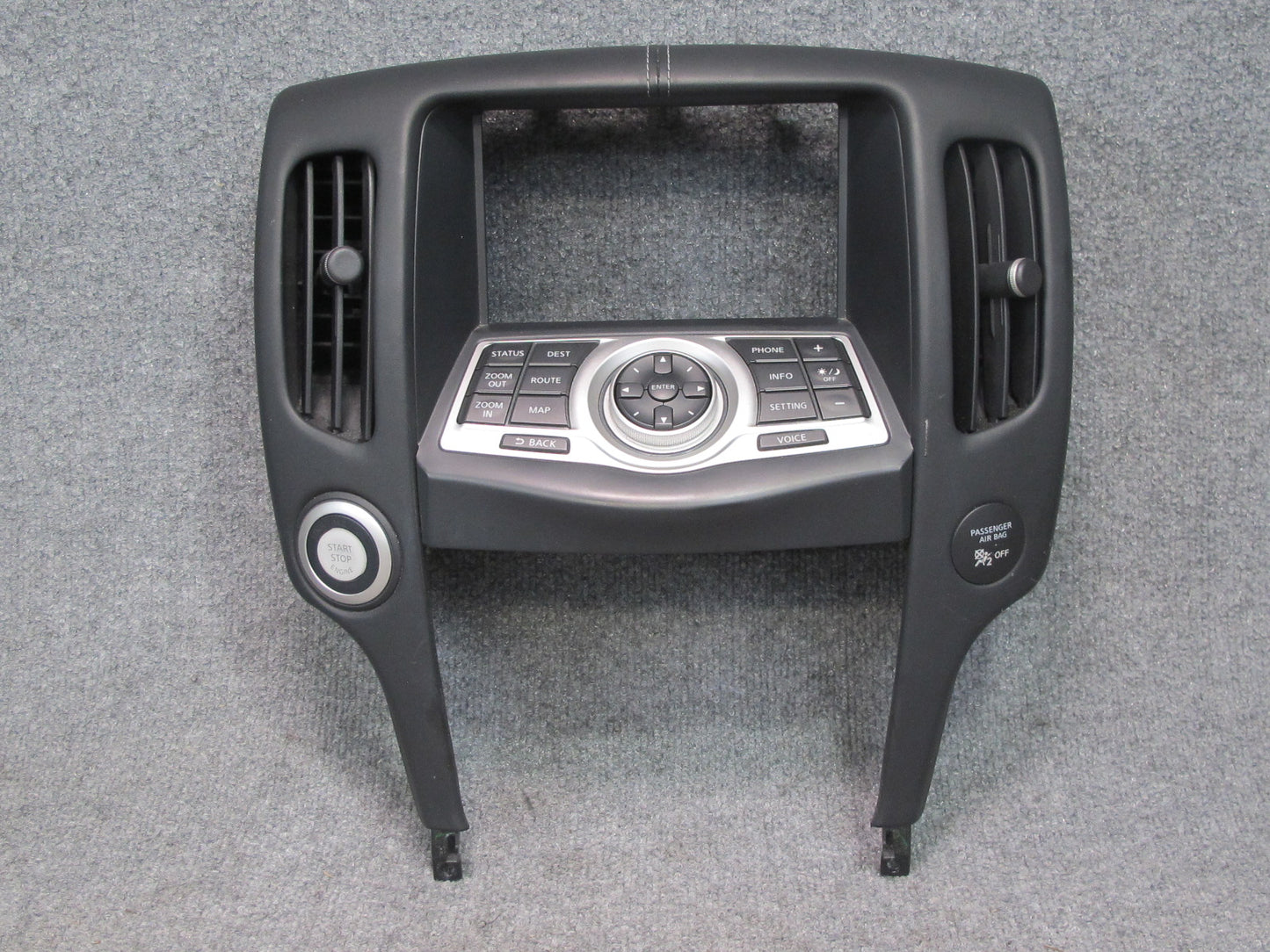 2015 Nissan 370Z Convert Dash Navi Control Panel w Display Head Unit & Trim Set