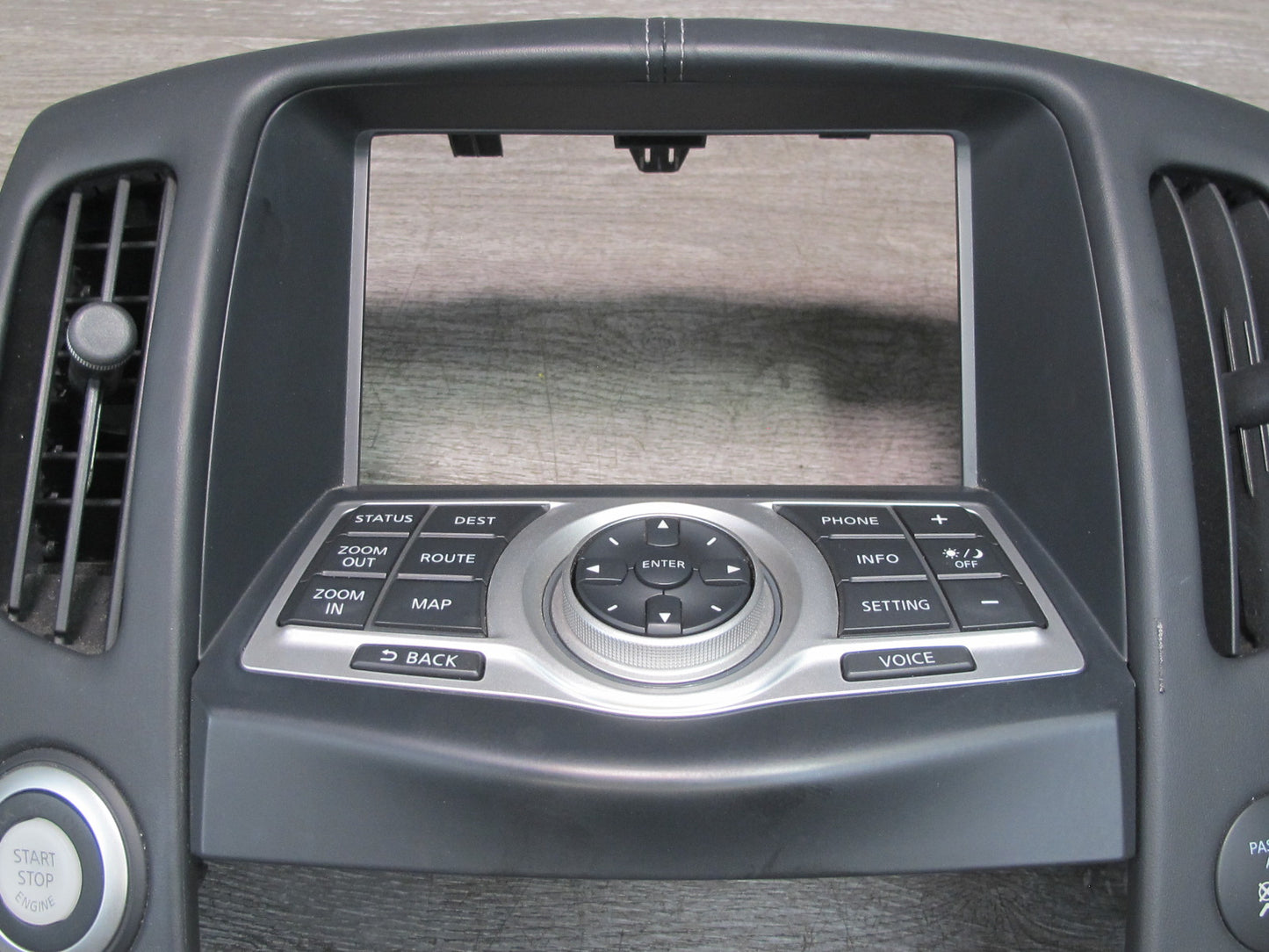 2015 Nissan 370Z Convert Dash Navi Control Panel w Display Head Unit & Trim Set