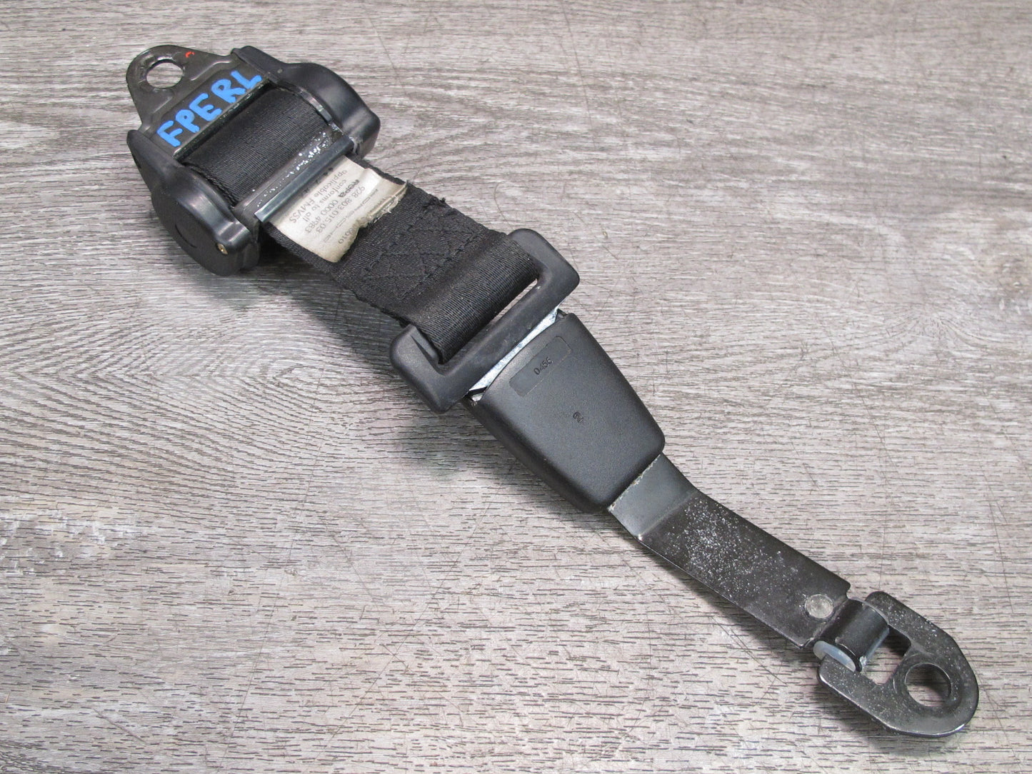 87-95 PORSCHE 928 S REAR LEFT & RIGHT SIDE SEATBELT RETRACTOR W/ BUCKLE SET OEM