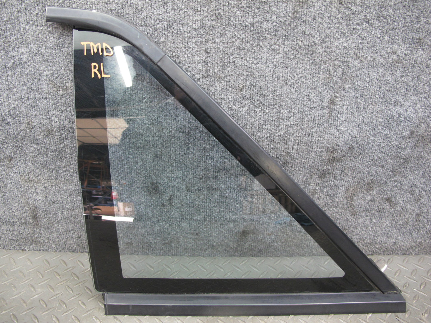 85-89 Toyota MR2 AW15 Rear Left Quarter Window Glass w Molding OEM