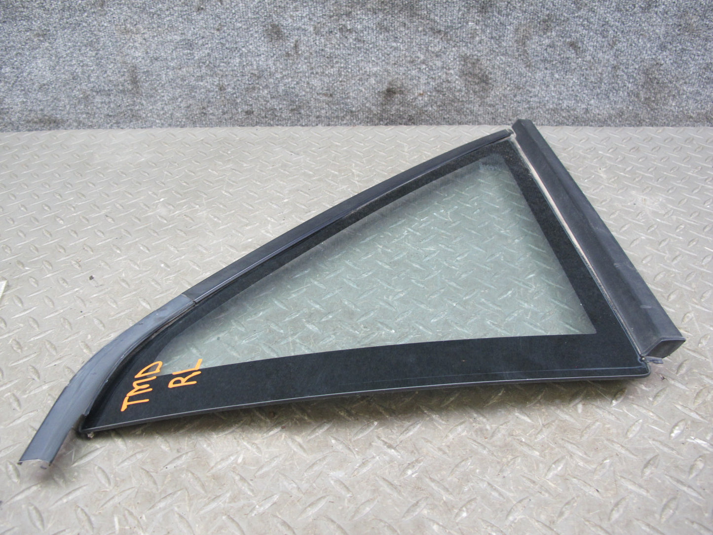85-89 Toyota MR2 AW15 Rear Left Quarter Window Glass w Molding OEM