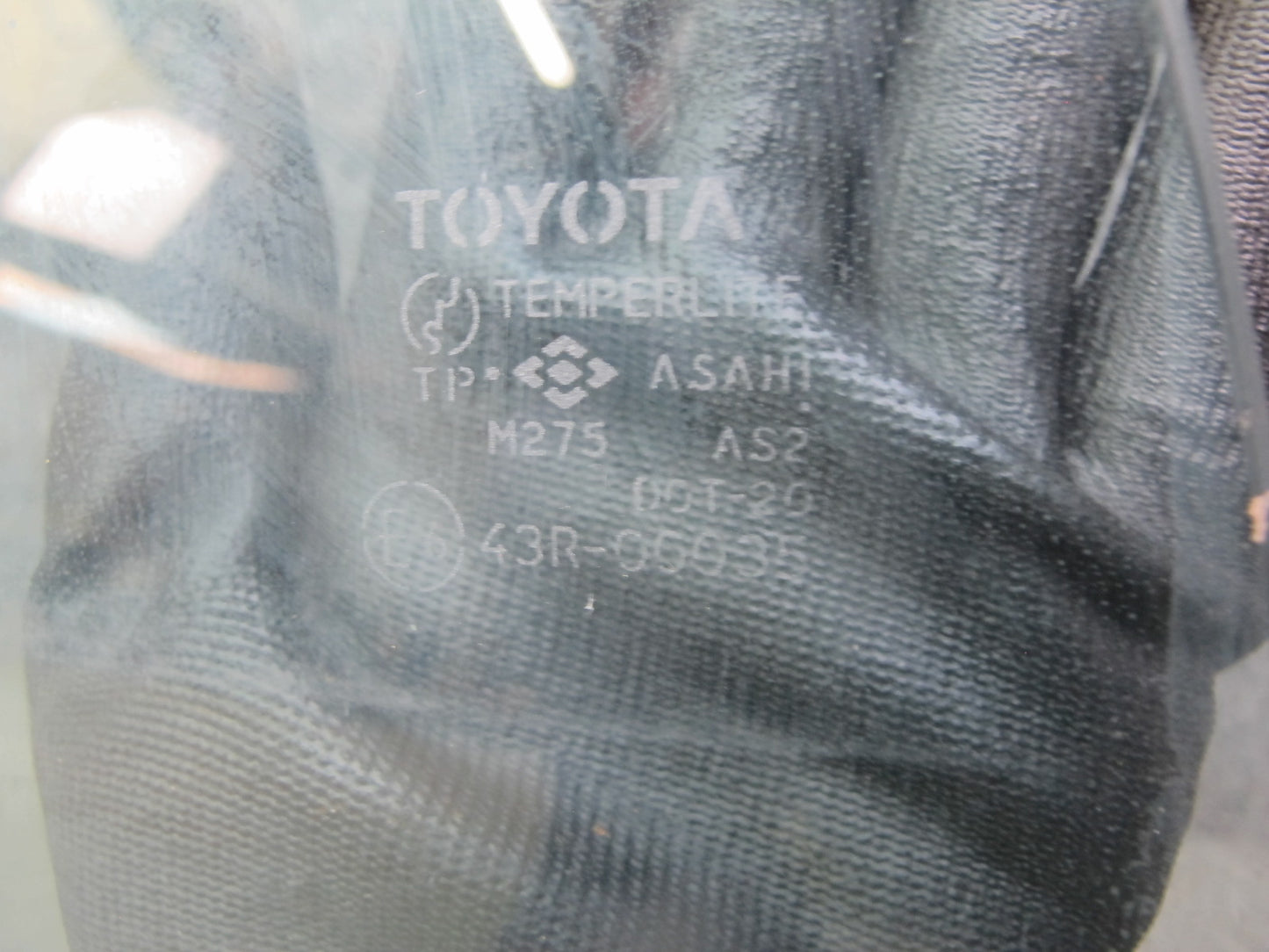 86-92 Toyota Supra MA70L Left Driver Door Glass Window OEM