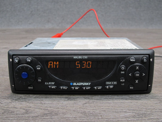 Blaupunkt Malibu C50 Am/fm Radio Cassette Player w Faceplate Case & Wiring