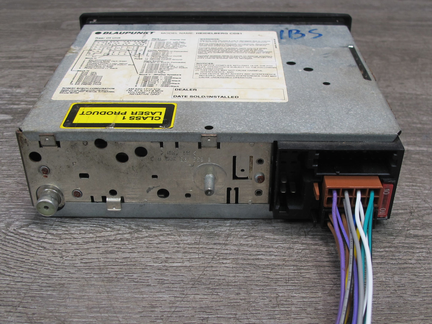 Blaupunkt Heidelberg CD51 Am/fm Radio CD Receiver Player