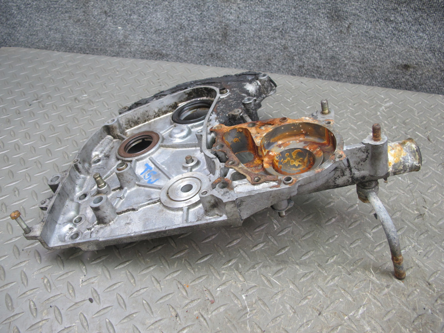 89-92 Toyota Supra MK3 7MGTE Set of 4 Engine Lower & Upper Timing Belt Cover OEM