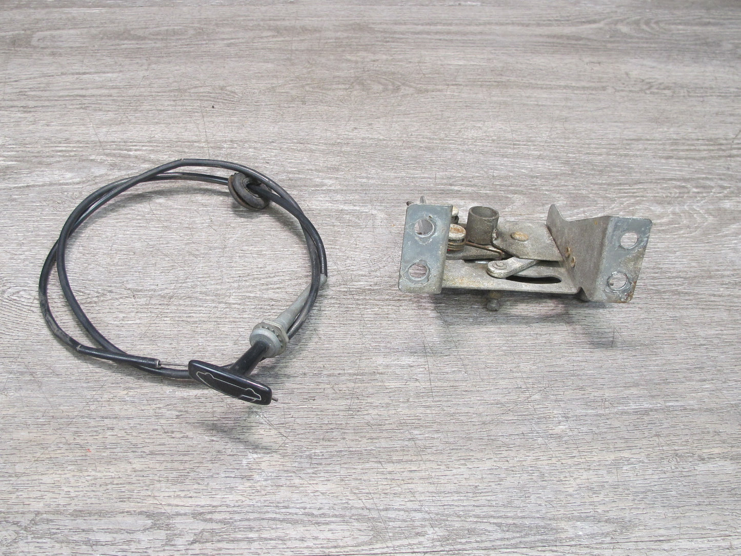 75-82 Triumph TR7 Front Hood Open Release Handle Cable Mechanism Set OEM