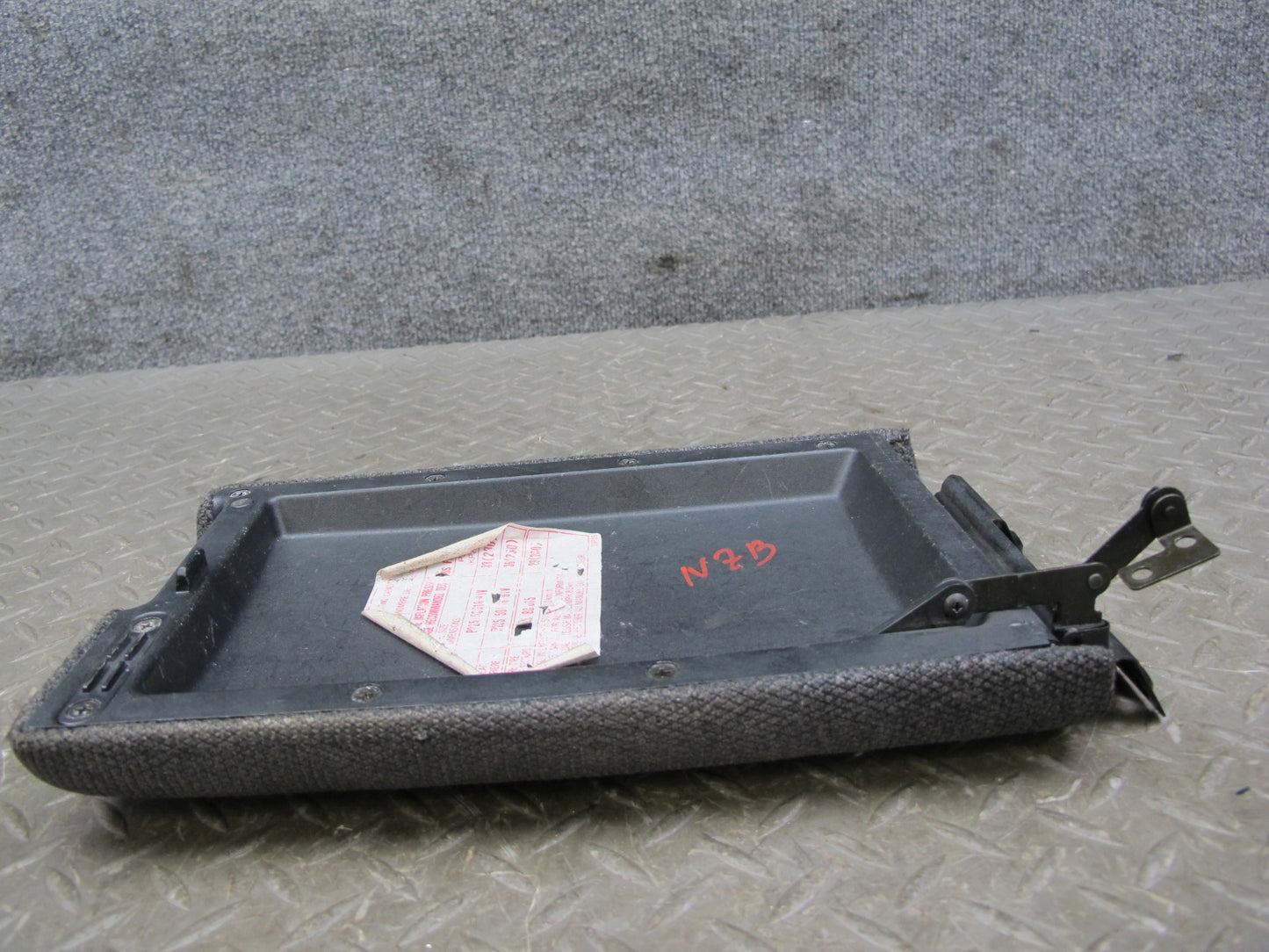90-91 Nissan Z32 300ZX Center Console Cloth Armrest Lid Cover OEM