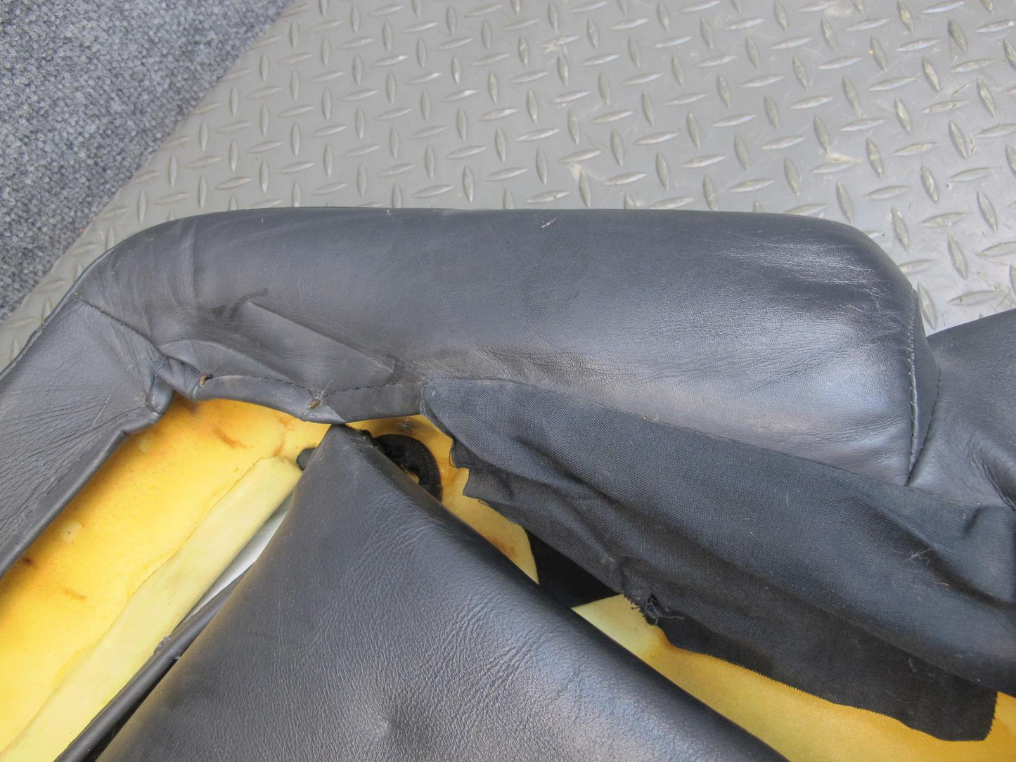 90-96 Nissan Z32 300ZX Front Right Seat Upper Backrest Leather Cushion OEM