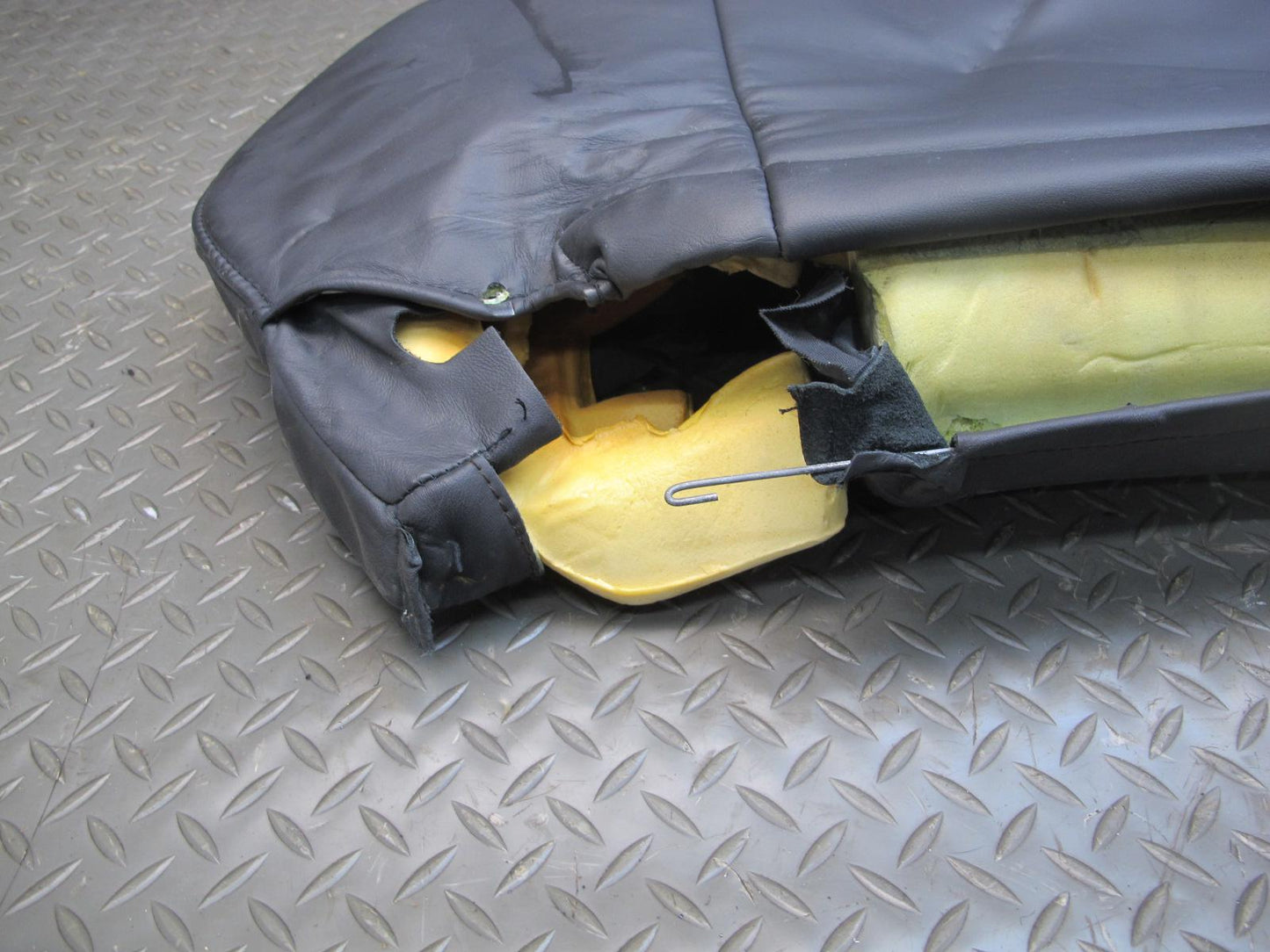 90-96 Nissan Z32 300ZX Front Right Seat Upper Backrest Leather Cushion OEM
