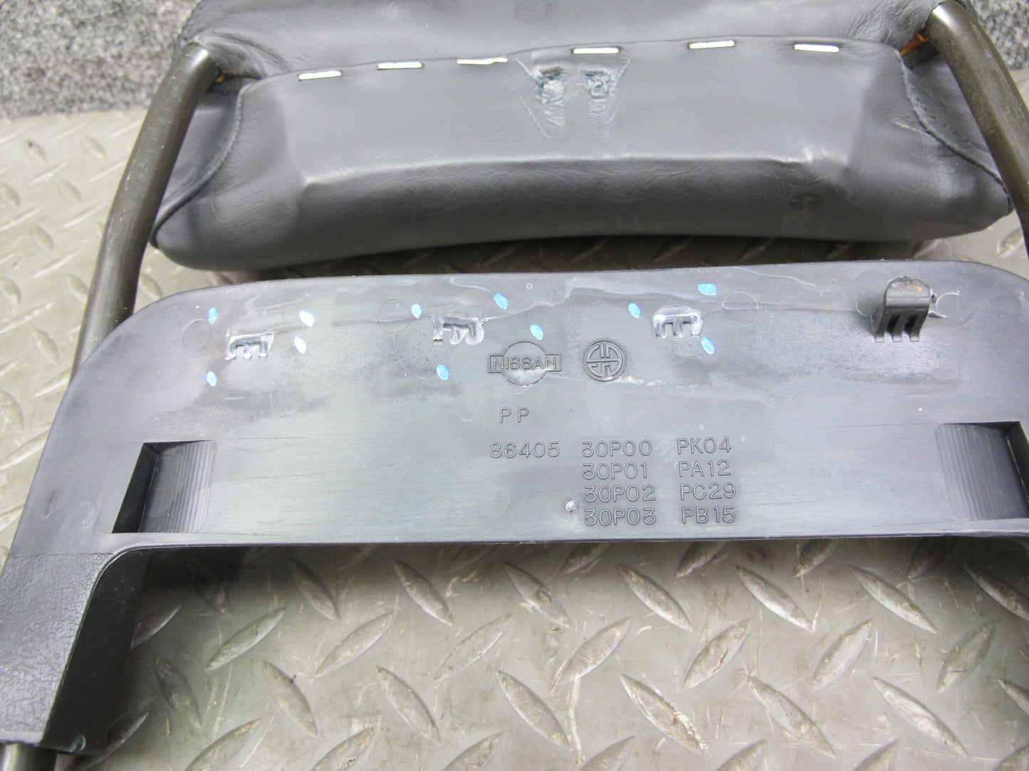 90-96 Nissan Z32 300ZX Front Right Seat Leather Headrest OEM