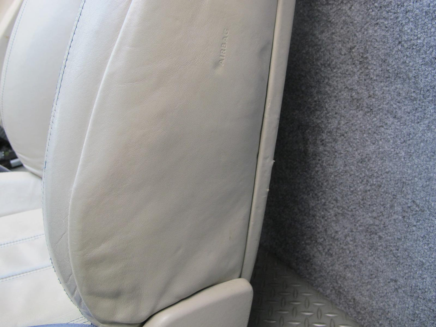 07-11 Bentley Continental GTC Convertible Front & Rear Leather Seat Beige Set