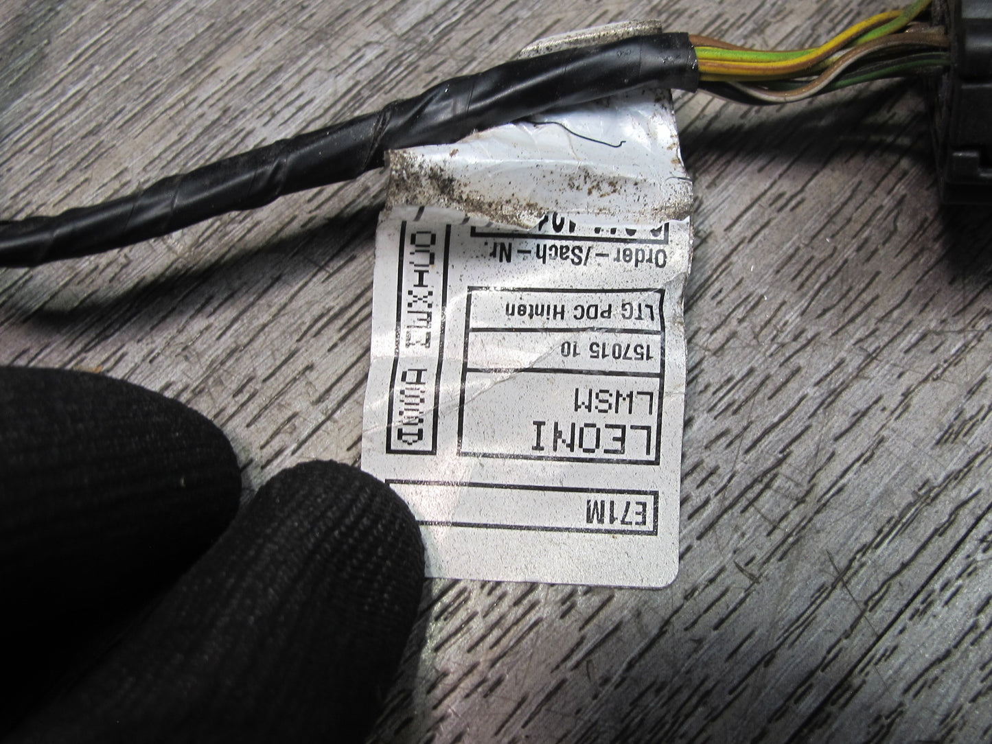 2014 BMW E71 X6M Rear Bumper PDC Parking Distance Sensor Wiring Set OEM