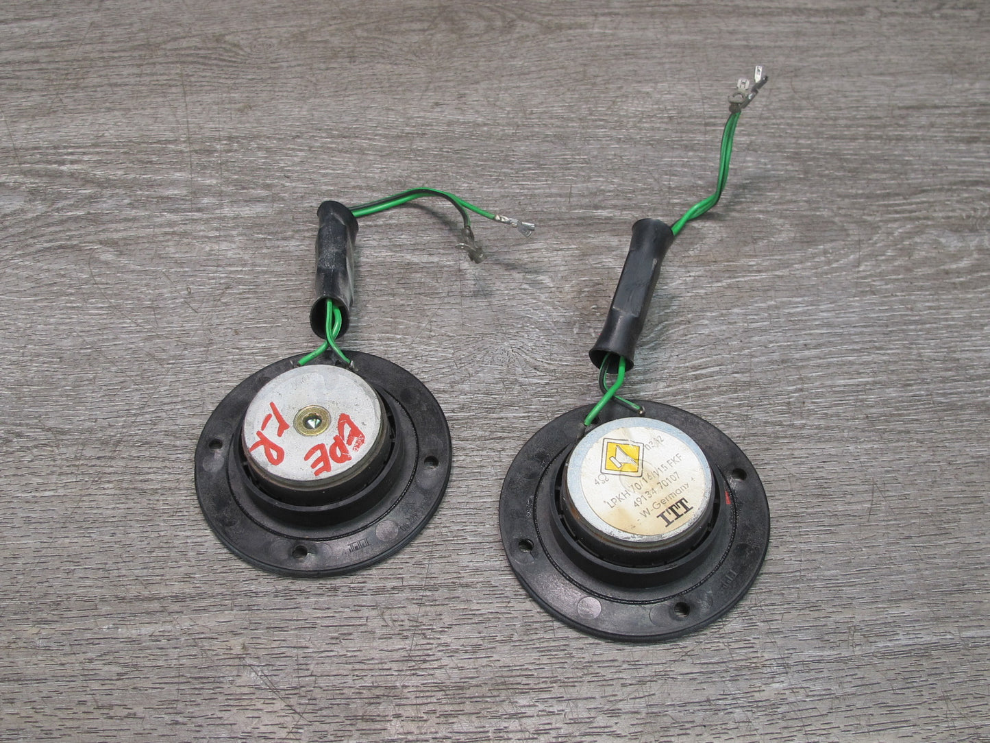 1984-1991 Porsche 928 S Left & Right Door Tweeter Speaker Set of 2