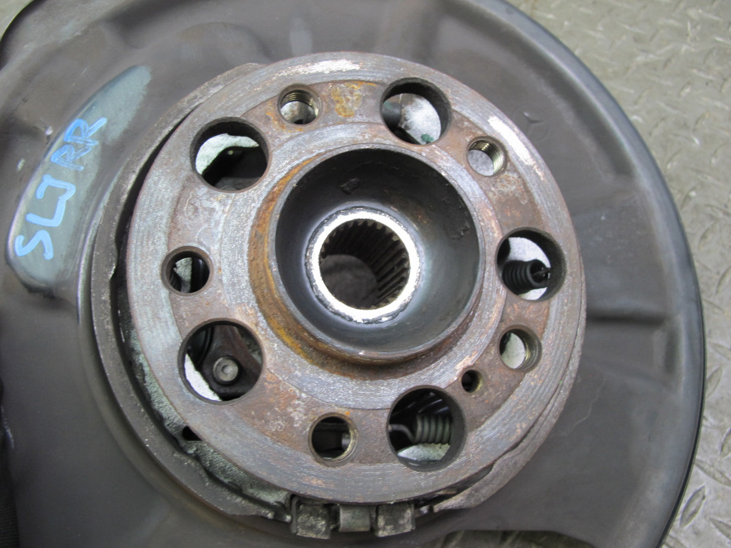 03-08 Mercedes R230 Sl-class Rear Right Spindle Knuckle Wheel Hub Bearing OEM