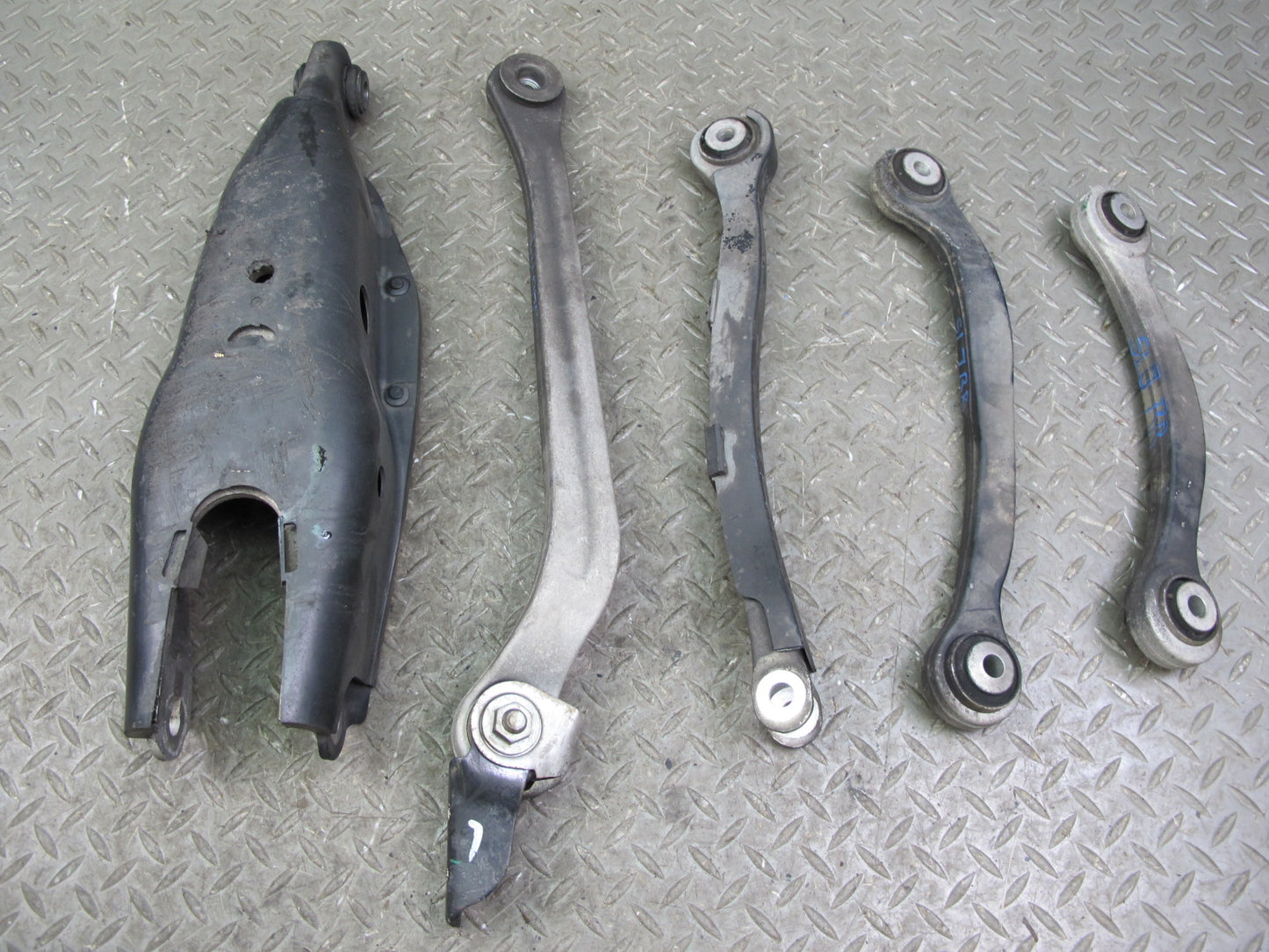 03-08 Mercedes R230 Sl-class Set of 5 Rear Right Upper & Lower Control Arm OEM