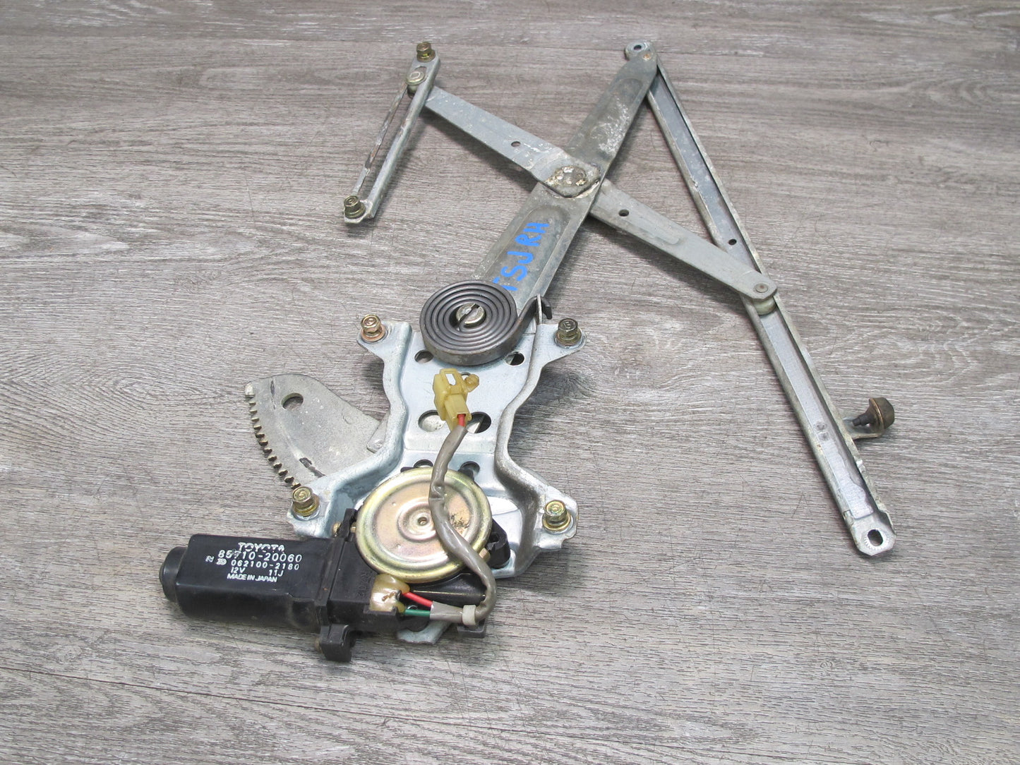 86-92 Toyota Supra MK3 Front Right Passenger Door Window Regulator & Motor OEM