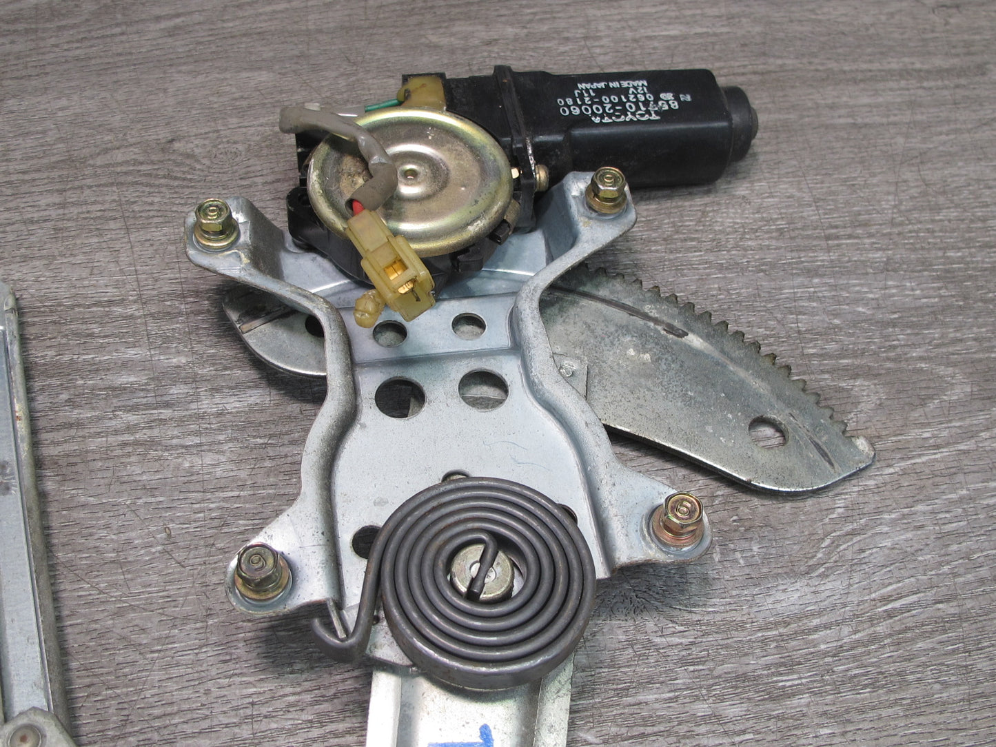 86-92 Toyota Supra MK3 Front Right Passenger Door Window Regulator & Motor OEM
