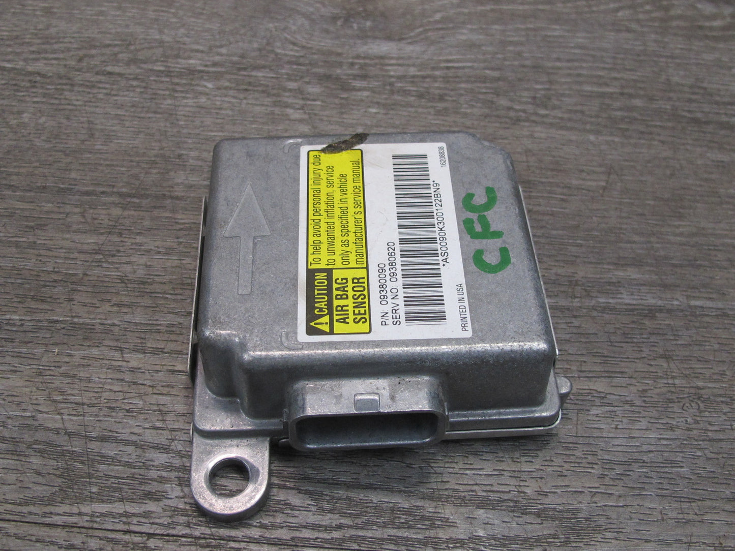 99-00 CHEVROLET CORVETTE C5 SRS AIRBAG CONTROL MODULE UNIT 09380090 OEM