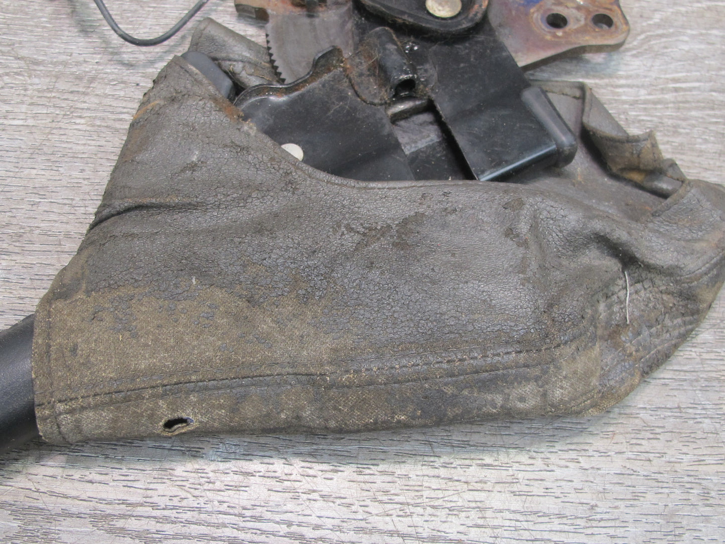 86-92 Toyota Supra MK3 Emergency Parking Handbrake Handle w Boot Gray OEM